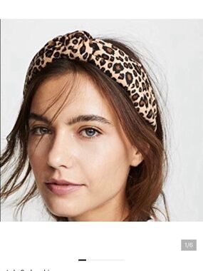 Lele Sadoughi Leopard Print Velvet Knotted Headband - Tan, Brown & Black